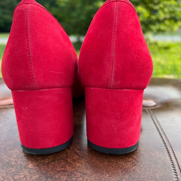 Talbots Red Heels with Black beads Size 8 - Picture 4 of 9